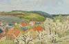 Mid Century Landscape Oil Painting By A Hansson 1944 Sweden