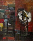 Load image into Gallery viewer, Mid Century Abstract Oil Painting By Eric Julius Sweden
