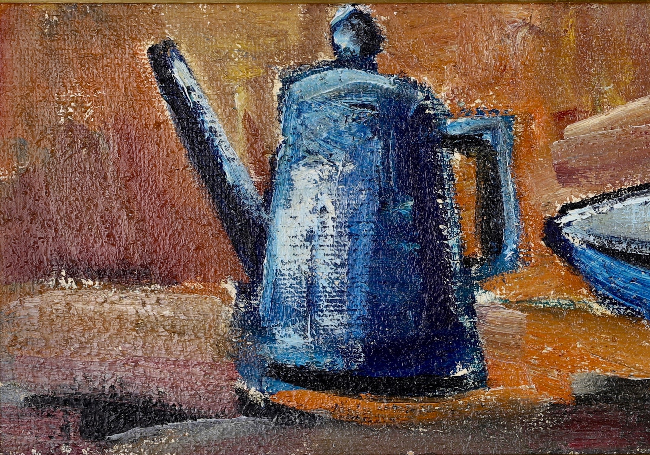 Mid Century Original Still Life  Oil Painting L Zelig Sweden