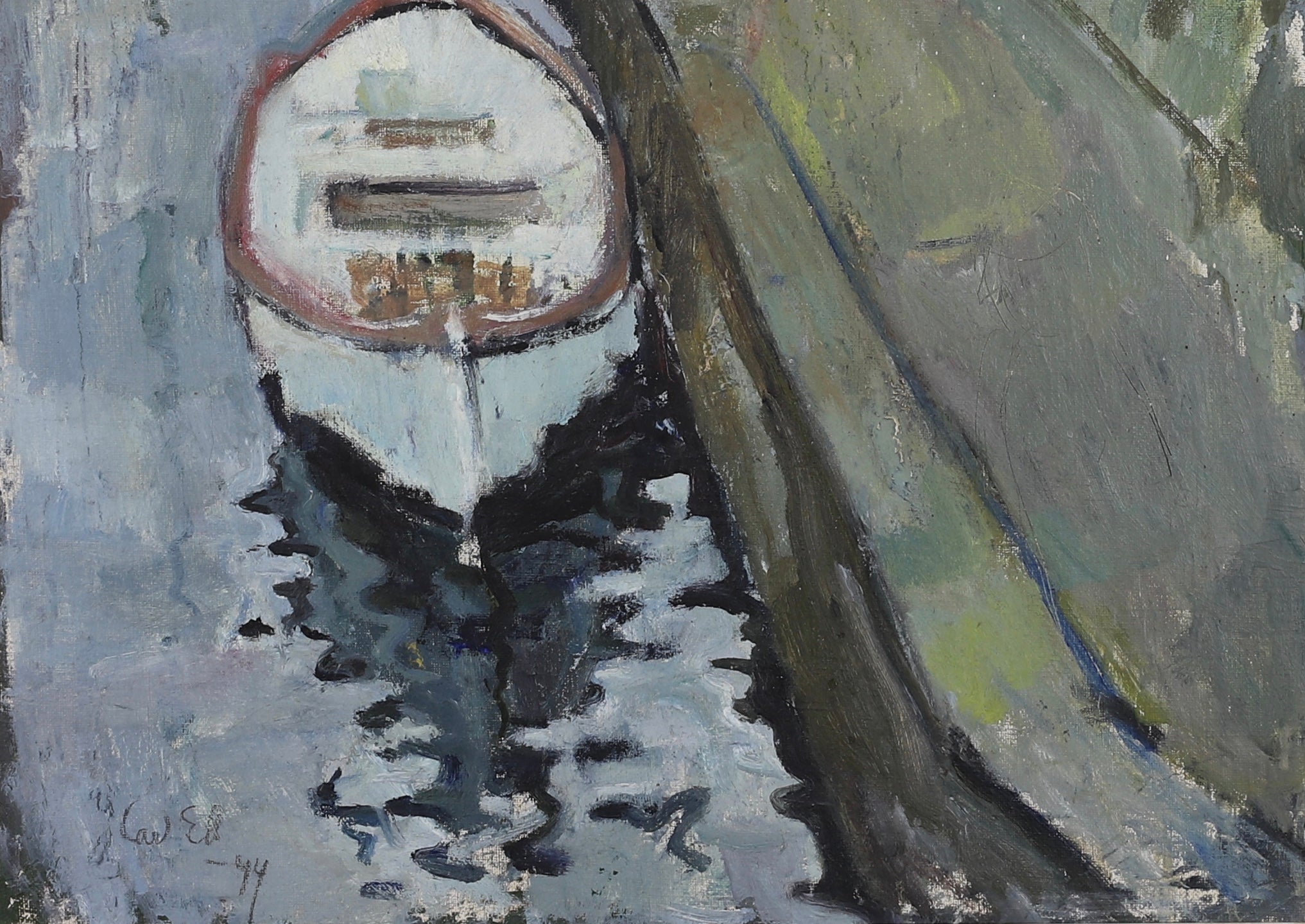 Mid Century Oil Painting from Sweden By C E Andersson 1944