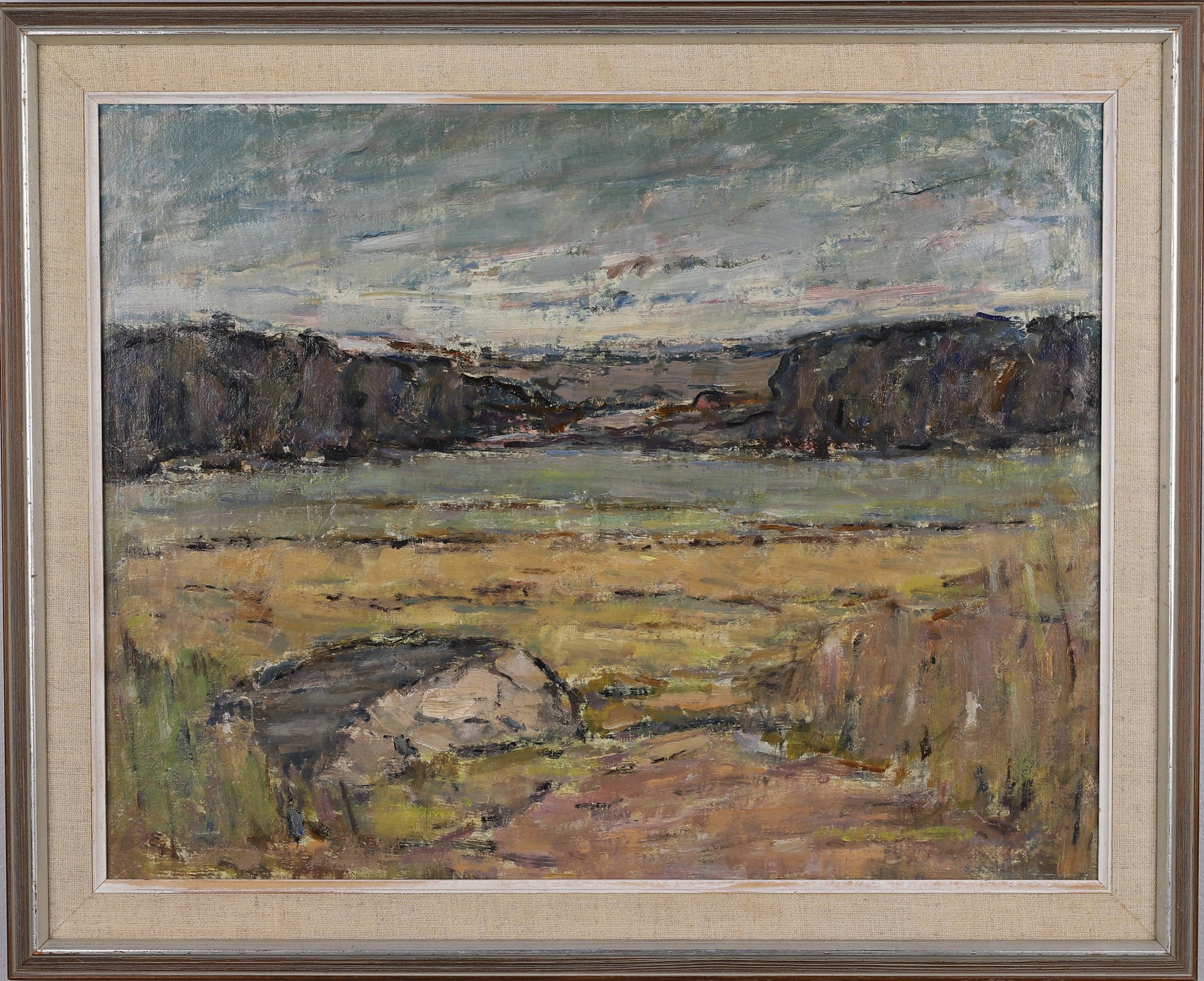 Vintage Impressionist Landscape Oil Painting From Sweden
