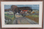 Original Landscape Oil Painting Mid Century By John Bören Sweden