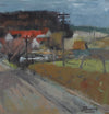 Original Landscape Oil Painting Mid Century By John Bören Sweden