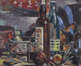 Load image into Gallery viewer, Mid Century Vintage Interior Oil Painting By E Ollers From Sweden
