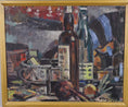 Load image into Gallery viewer, Mid Century Vintage Interior Oil Painting By E Ollers From Sweden

