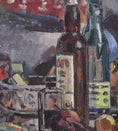 Load image into Gallery viewer, Mid Century Vintage Interior Oil Painting By E Ollers From Sweden
