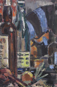 Load image into Gallery viewer, Mid Century Vintage Interior Oil Painting By E Ollers From Sweden
