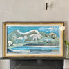 Framed Mid Century Oil Painting by B Peterson Sweden
