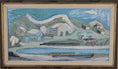 Load image into Gallery viewer, Framed Mid Century Oil Painting by B Peterson Sweden
