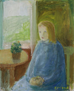 Vintage Mid Century Expressionist Oil Painting By E Emland  Sweden