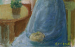 Vintage Mid Century Expressionist Oil Painting By E Emland  Sweden