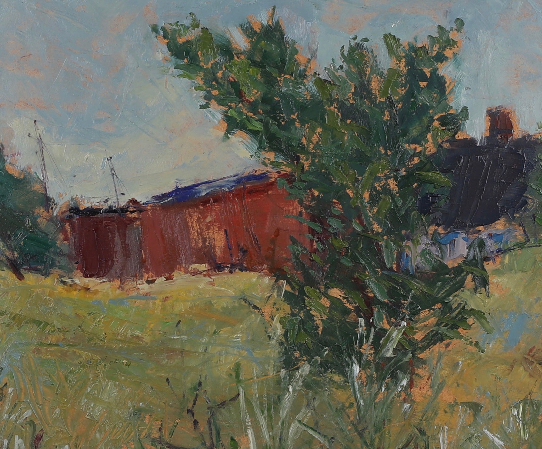 Original Landscape Oil Painting Mid Century By S Persson Sweden