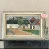 Original Oil Painting Vintage Mid Century By Zage Sweden