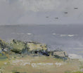 Load image into Gallery viewer, Vintage Coastal Painting from Sweden

