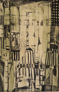 Load image into Gallery viewer, Mid Century Abstract Oil Painting By Torsten Hult Sweden
