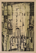 Load image into Gallery viewer, Mid Century Abstract Oil Painting By Torsten Hult Sweden
