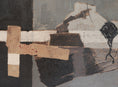 Load image into Gallery viewer, Mid Century Abstract Oil Painting By E Emmanuelsson Sweden
