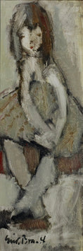 Load image into Gallery viewer, Vintage Portrait Oil Painting by Erik Brandt Sweden
