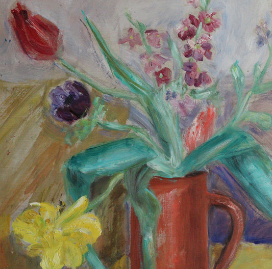 Vintage Oil Painting from Sweden by Helge Nilsson from 1943