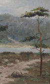 Vintage Fine Art Landscape Oil Painting by August Ehrenberg 1929