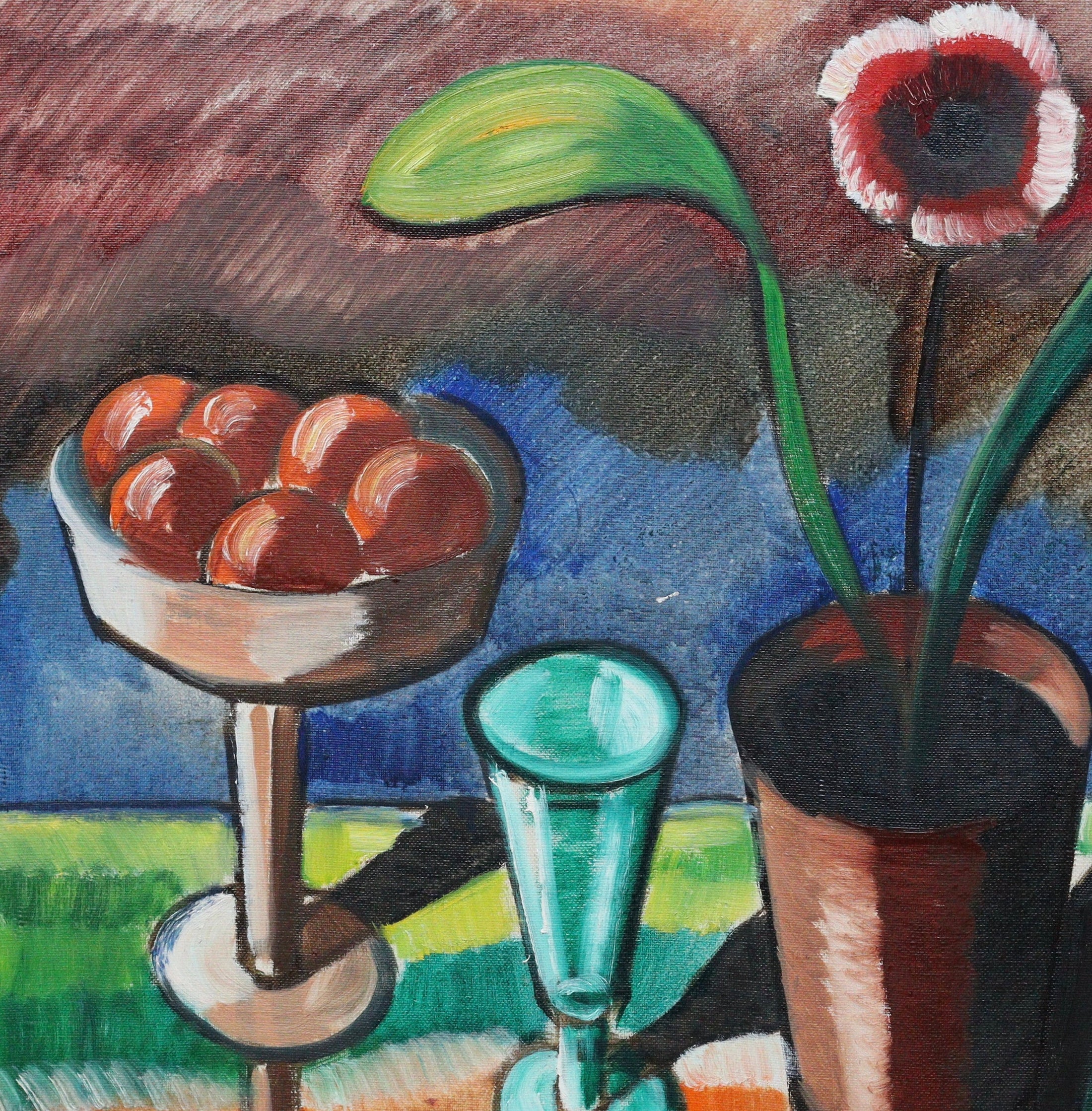 Original Vintage Still Life Oil Painting from Sweden