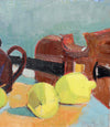 Colorful Mid Century Still Life Oil Painting from Sweden