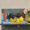 Colorful Mid Century Still Life Oil Painting from Sweden