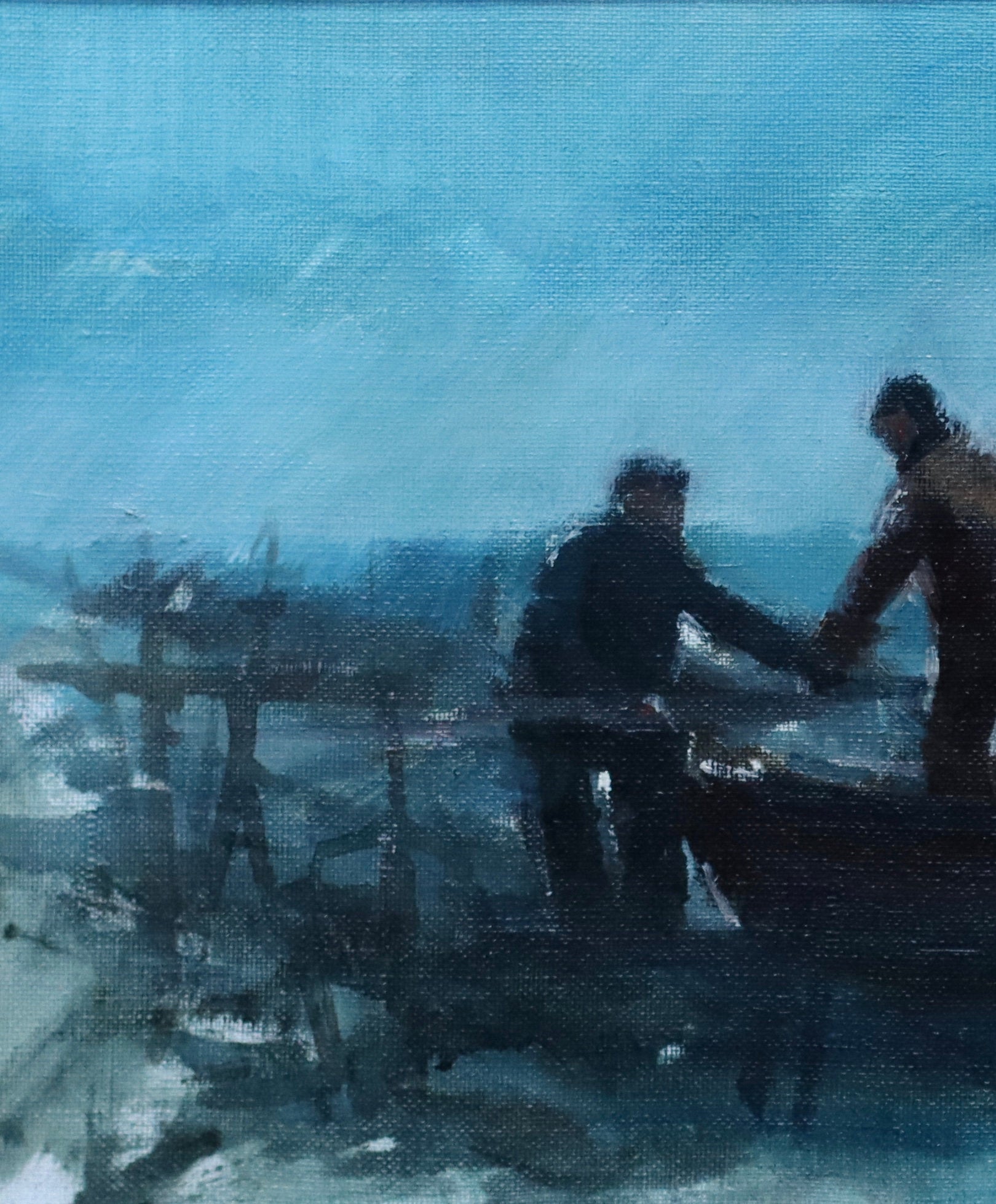 Vintage Fine Art Oil Painting from Sweden signed Kurt Losell