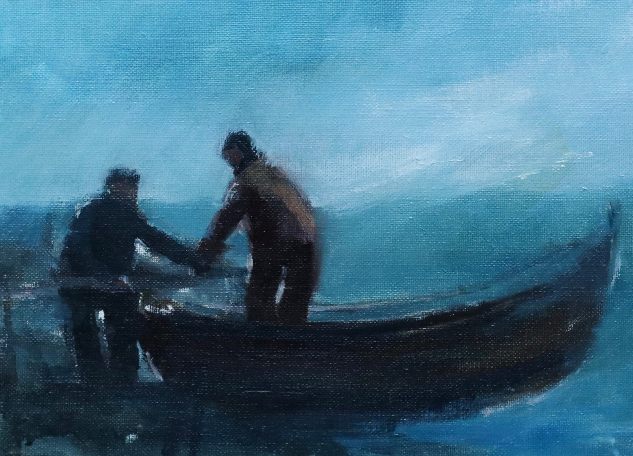 Vintage Fine Art Oil Painting from Sweden signed Kurt Losell