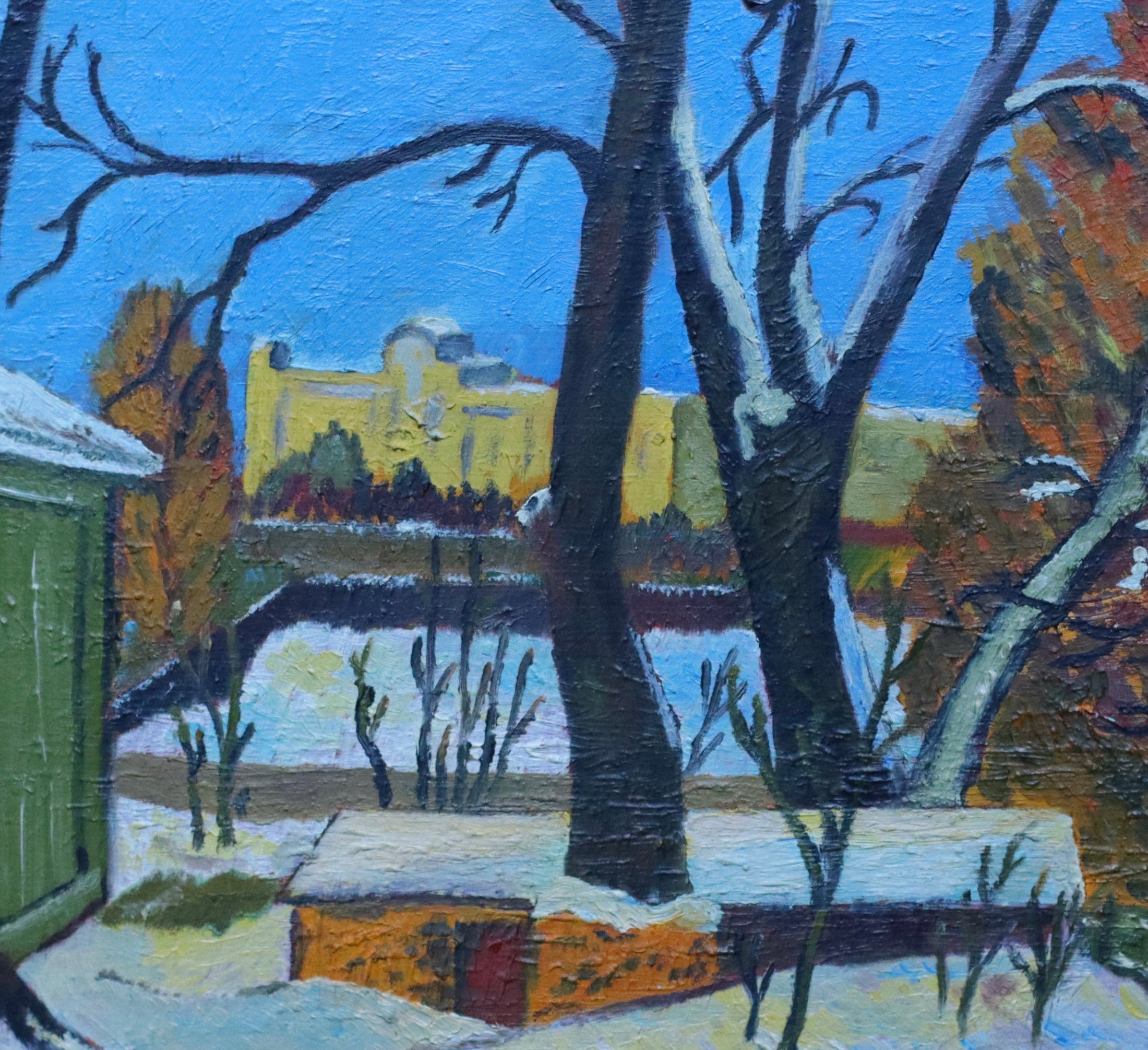 Stunning Vintage Oil Painting Landscape From Sweden