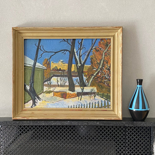 Stunning Vintage Oil Painting Landscape From Sweden