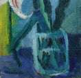 Load image into Gallery viewer, Mid Century Original Fine Art Still Life Oil Painting by G Turen Sweden

