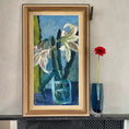 Load image into Gallery viewer, Mid Century Original Fine Art Still Life Oil Painting by G Turen Sweden
