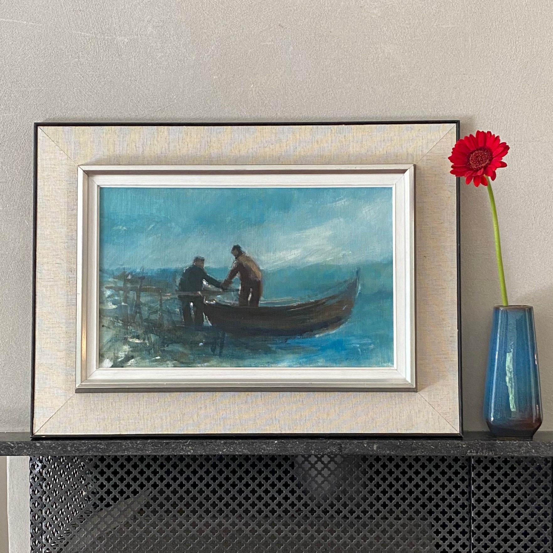 Vintage Fine Art Oil Painting from Sweden signed Kurt Losell