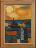 Load image into Gallery viewer, Original Mid Century Oil Painting from Sweden by Carl Larsson
