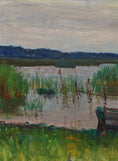 Load image into Gallery viewer, Original Landscape Oil Painting by Listed Artist Bror Forsell Sweden
