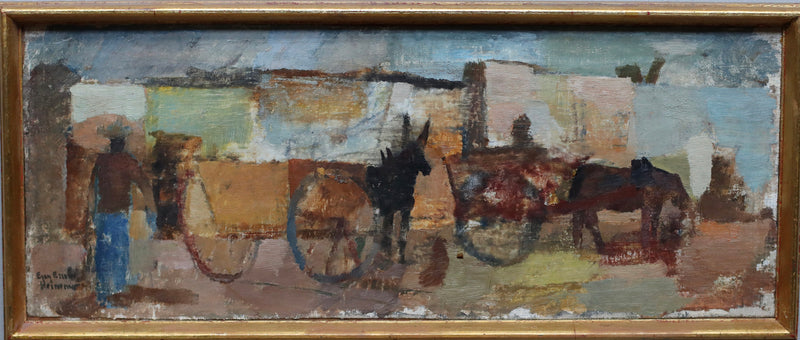 Mid Century Oil Painting from Sweden by Egon Ericsson-Weinemo