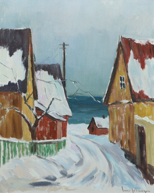 Vintage Oil Painting signed Ivar Johansson from Sweden