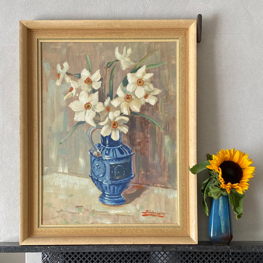 Original Vintage Still Life Oil Painting Fine Art Signed Söderberg
