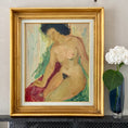 Load image into Gallery viewer, Vintage Figure Painting by Fabian Lundqvist from Sweden 1948
