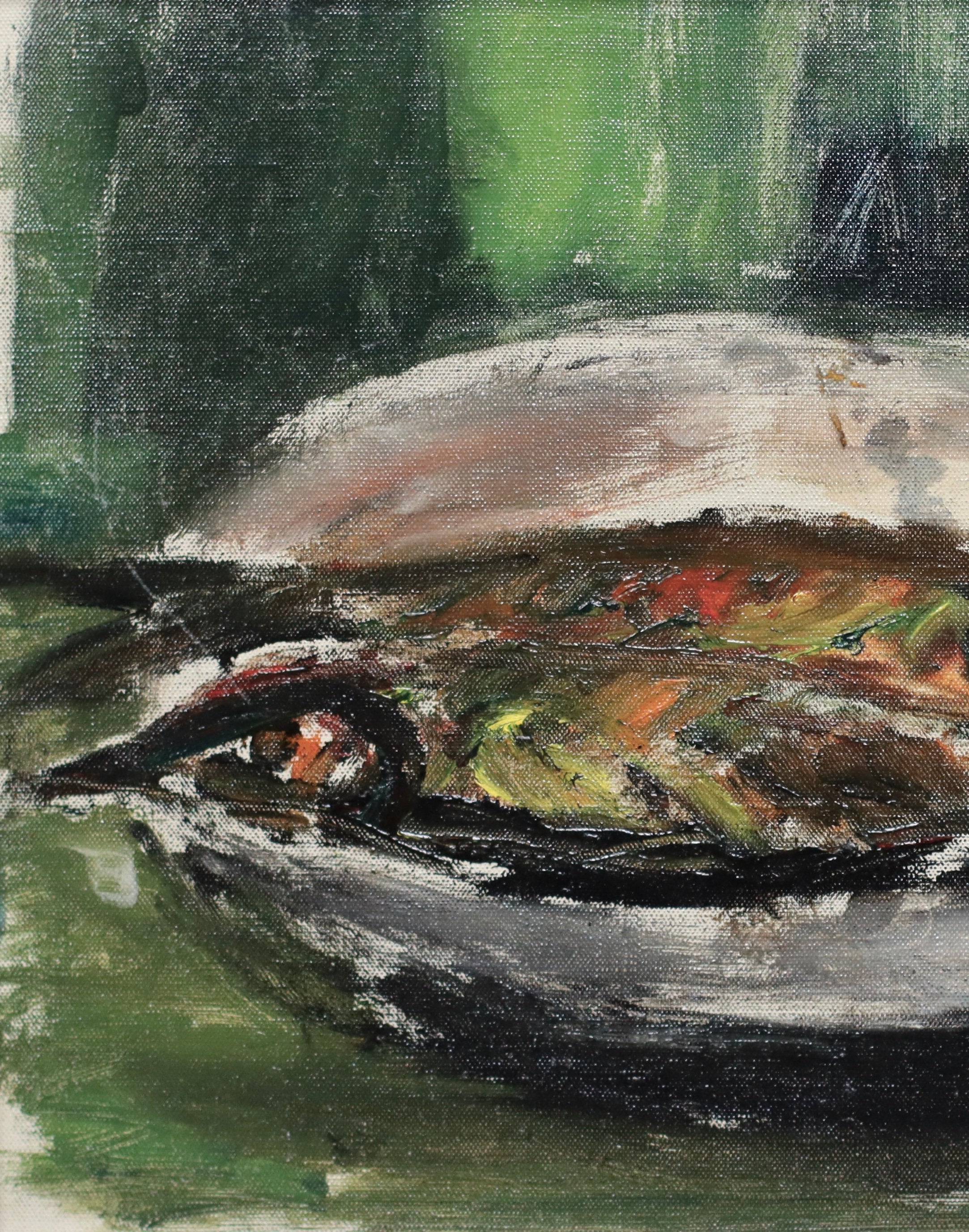 Mid Century Still Life Oil Painting  from Sweden 1960s