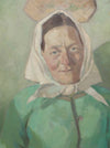Large Original Portrait Oil Painting from Sweden 1945