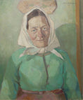 Load image into Gallery viewer, Large Original Portrait Oil Painting from Sweden 1945
