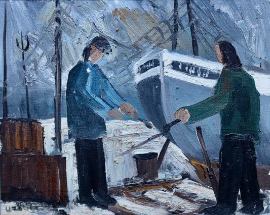 RESERVED NG Original Vintage Oil Painting by Arne Wallsten from Sweden