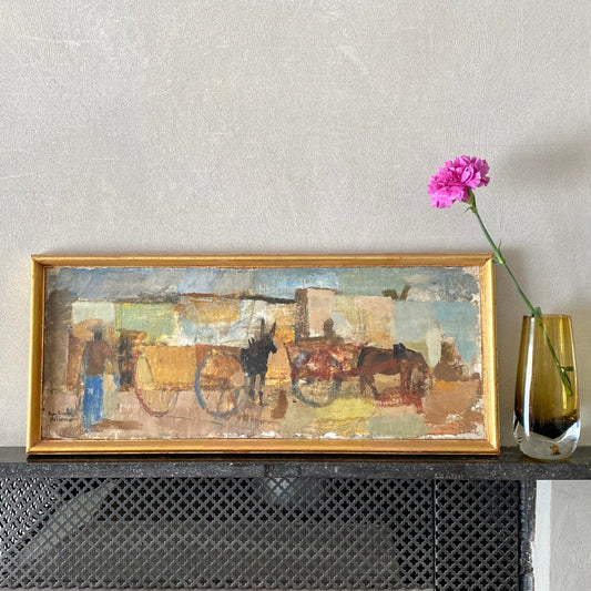Mid Century Oil Painting from Sweden by Egon Ericsson-Weinemo
