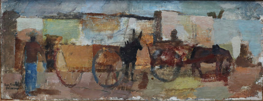 Mid Century Oil Painting from Sweden by Egon Ericsson-Weinemo