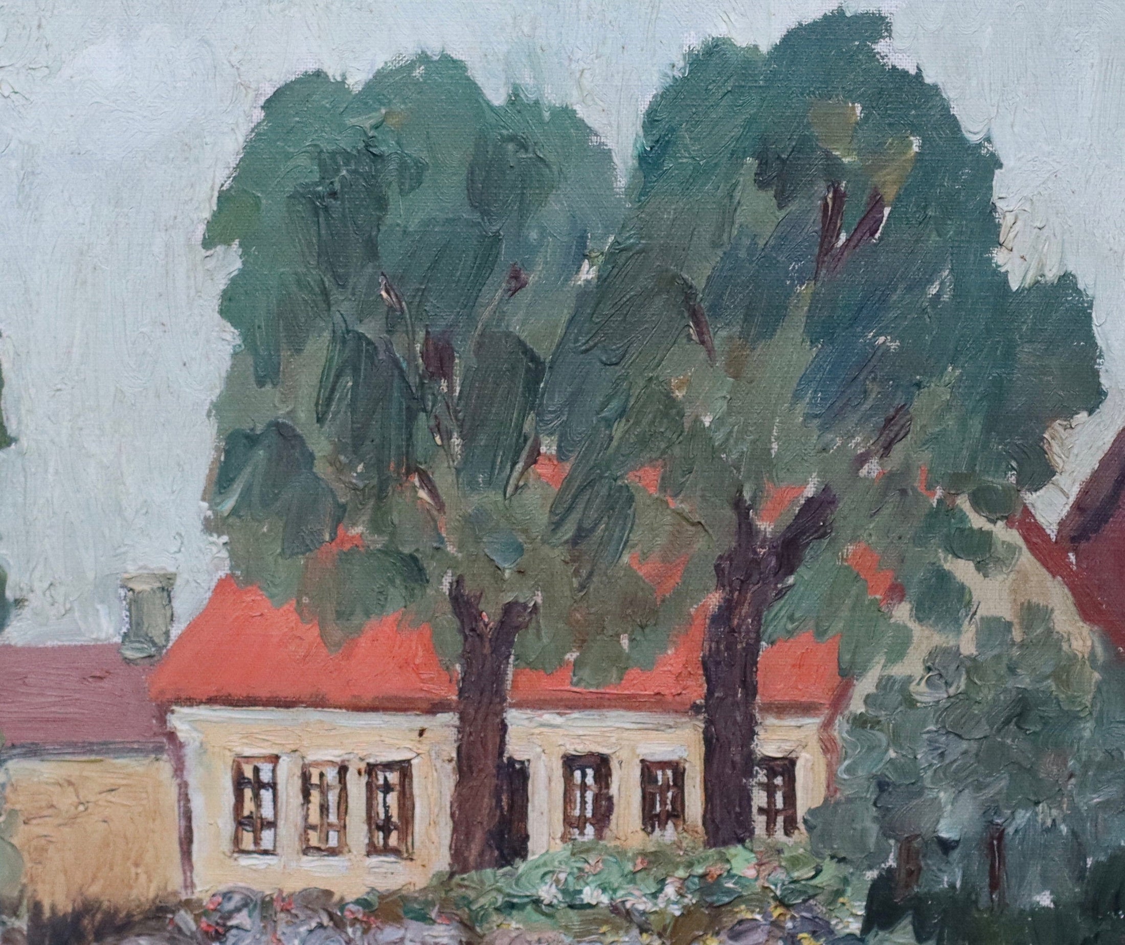 sold out - Vintage Mid Century Oil Painting by Birgit Trulsson from Sweden