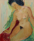 Load image into Gallery viewer, Vintage Figure Painting by Fabian Lundqvist from Sweden 1948
