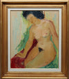 Vintage Figure Painting by Fabian Lundqvist from Sweden 1948