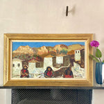 Vintage Mid Century Oil Painting From Sweden By B Wahlberg